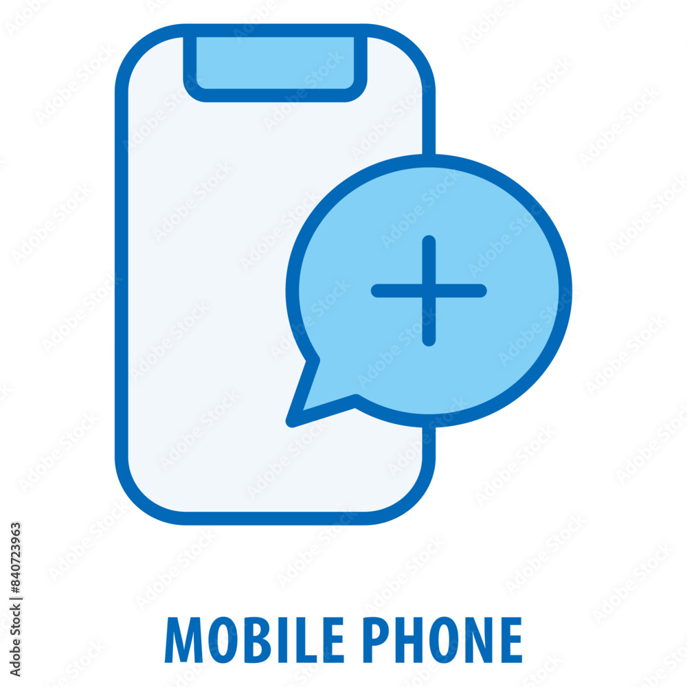 Fototapeta premium Mobile phone Icon simple and easy to edit for your design elements