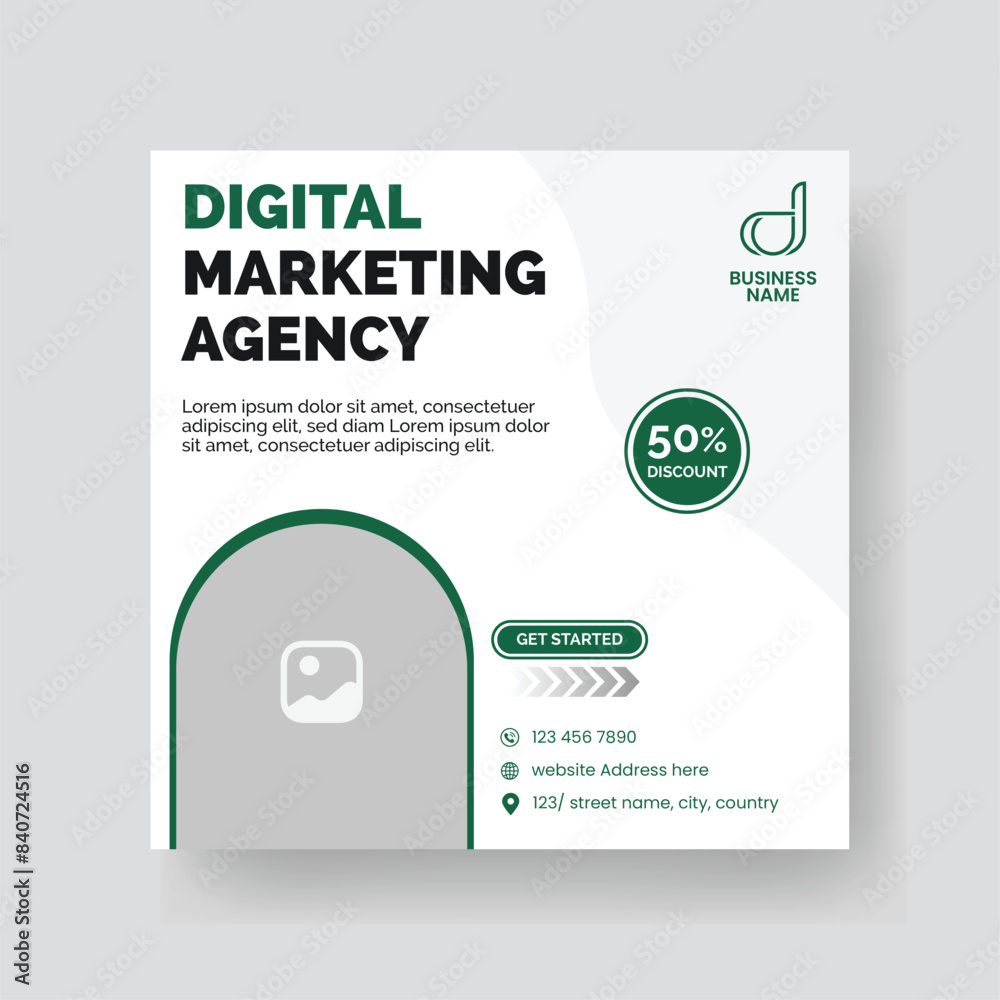 Modern Digital Marketing Agency Social Media Post For Business. Abstract Advertisement Square Web Post for Company Promotion. Modern Digital Marketing Agency Social Media Post For Business. Abstract Advertisement Square Web Post for Company Promotion.