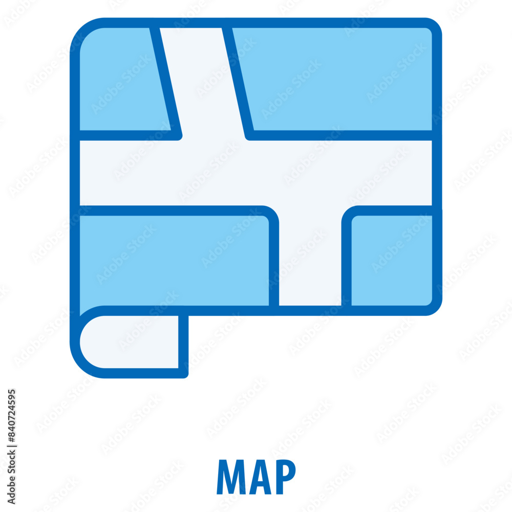 Map Icon simple and easy to edit for your design elements
