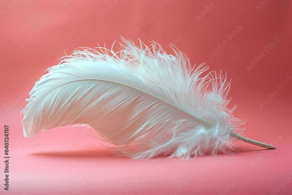 Soft Pink Feathers on a Pink Background. A close-up of soft pink feathers against a pink background. Soft Pink Feathers on a Pink Background. A close-up of soft pink feathers against a pink background.
