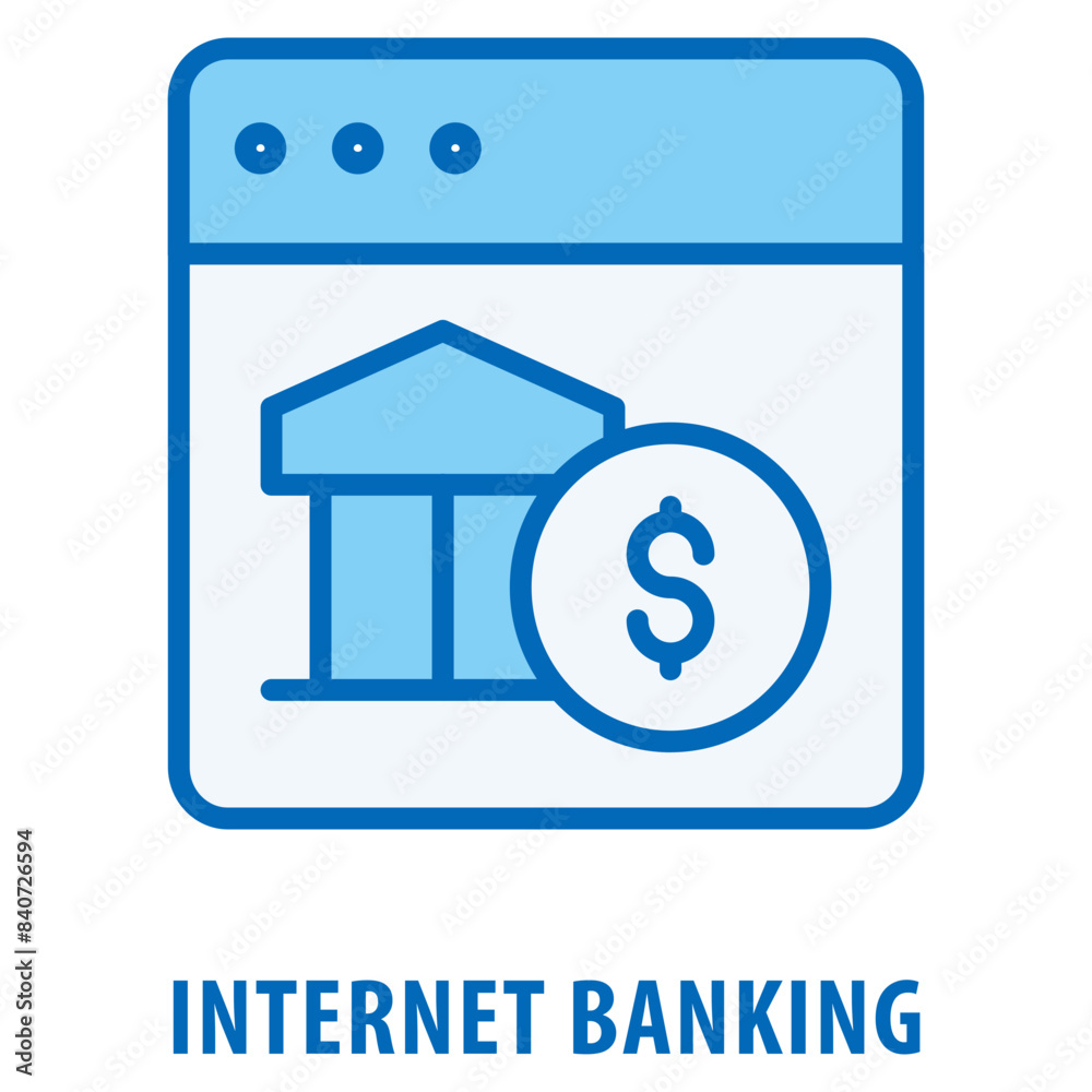 Internet Banking Icon simple and easy to edit for your design elements Internet Banking Icon simple and easy to edit for your design elements