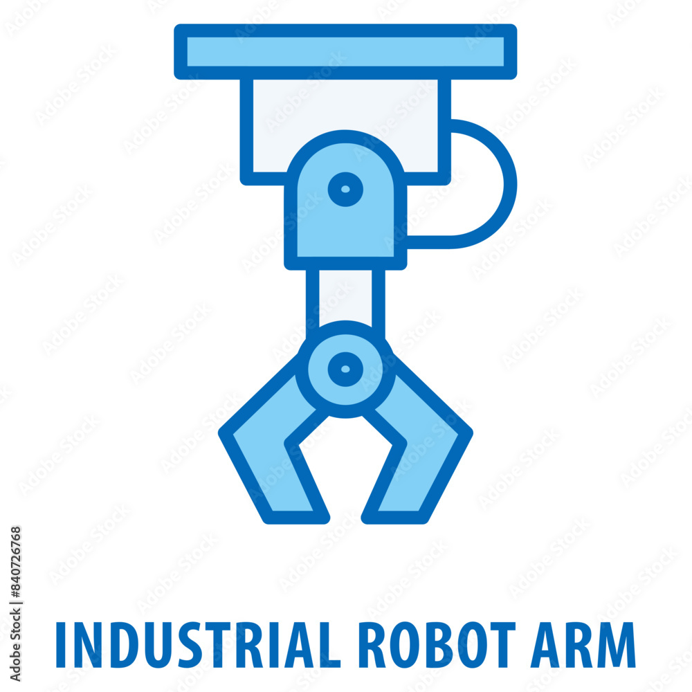 industrial robot arm Icon simple and easy to edit for your design elements