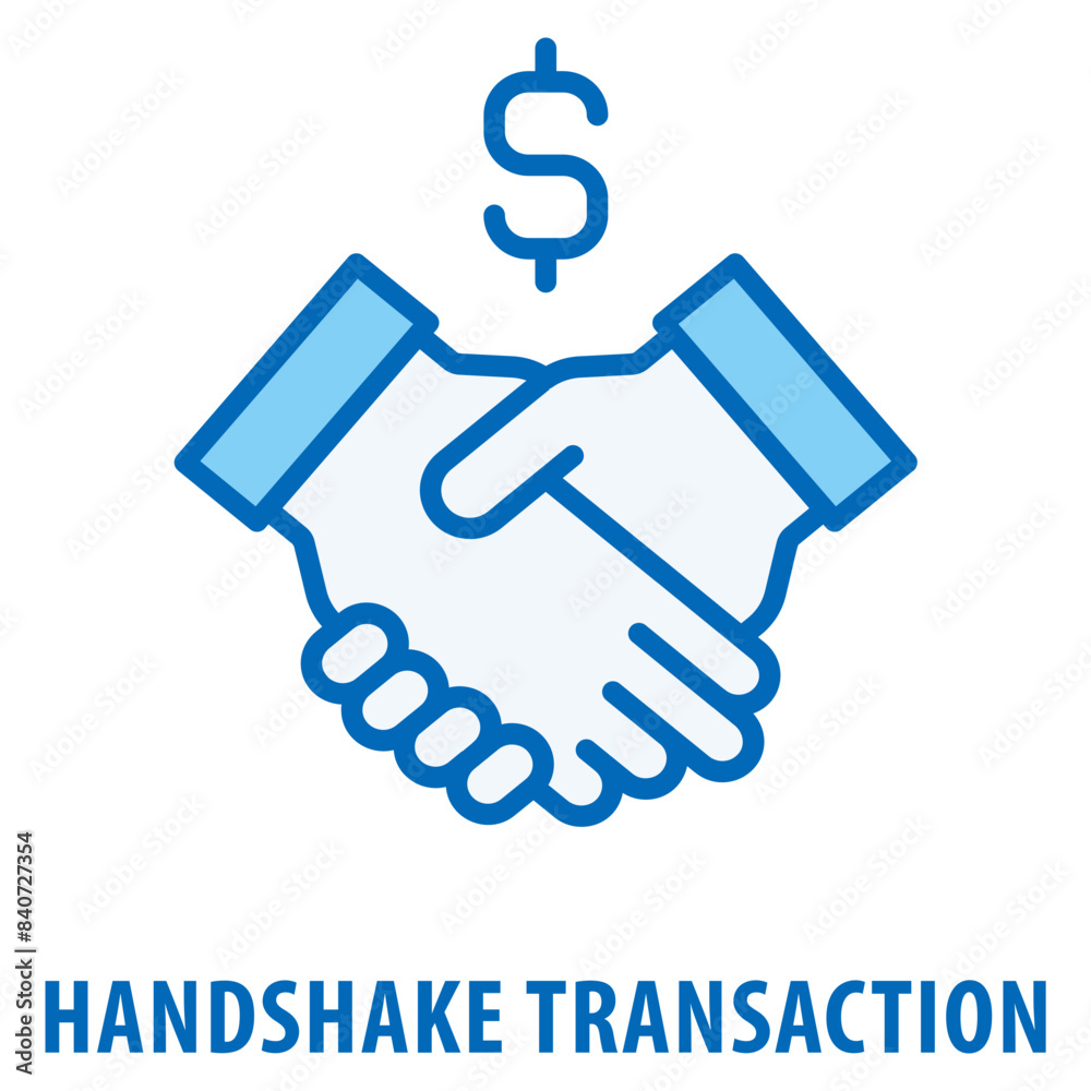 handshake transaction Icon simple and easy to edit for your design elements