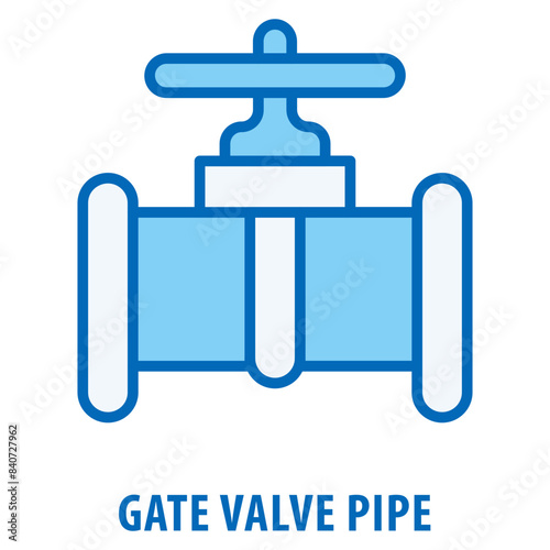 gate valve pipe Icon simple and easy to edit for your design elements