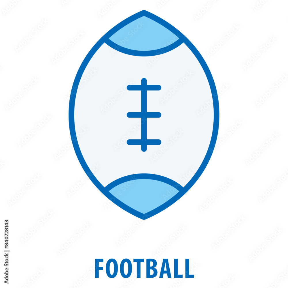 Obraz premium Football Icon simple and easy to edit for your design elements