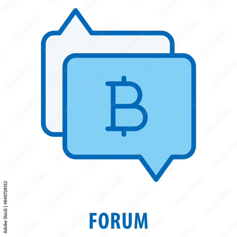 Forum Icon simple and easy to edit for your design elements Forum Icon simple and easy to edit for your design elements