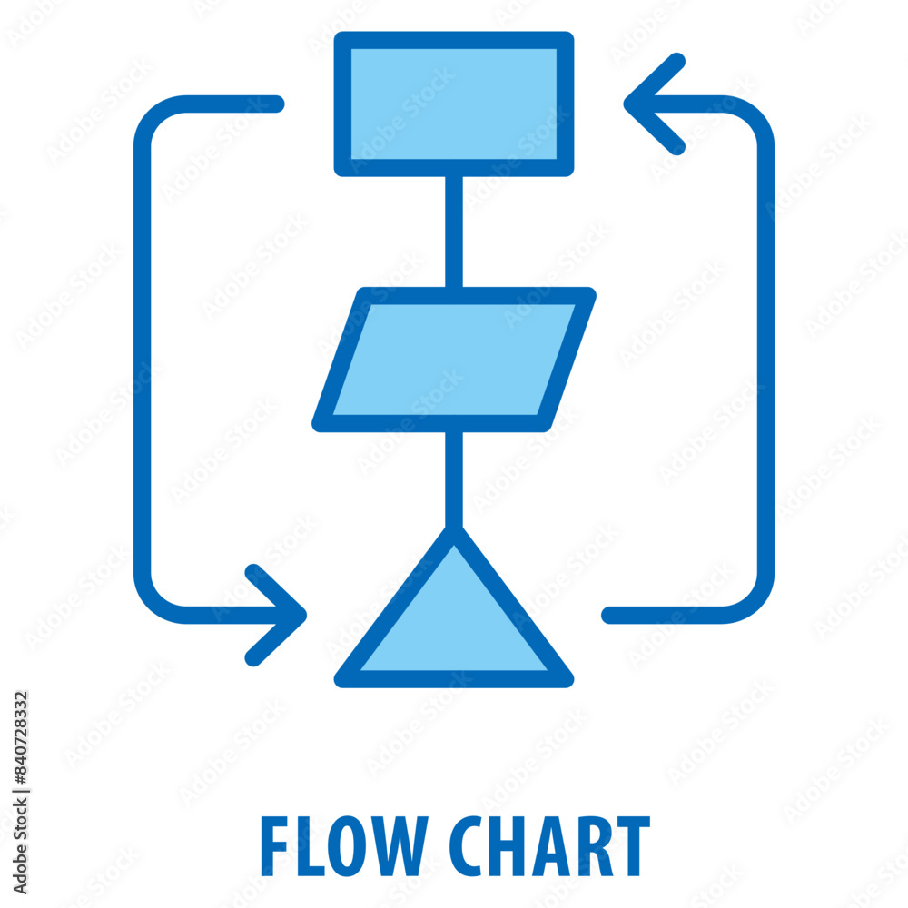 Flow Chart Icon simple and easy to edit for your design elements Flow Chart Icon simple and easy to edit for your design elements