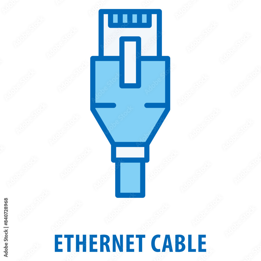 Ethernet Cable Icon simple and easy to edit for your design elements Ethernet Cable Icon simple and easy to edit for your design elements