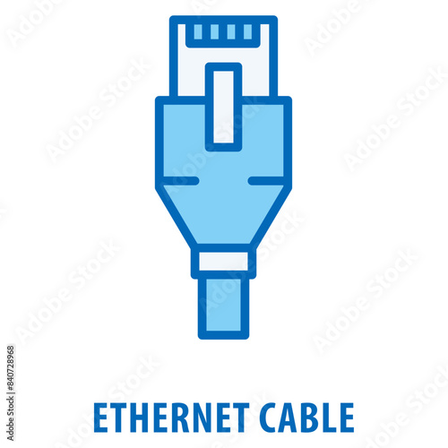 Ethernet Cable Icon simple and easy to edit for your design elements