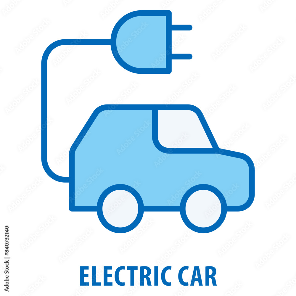 Electric car Icon simple and easy to edit for your design elements Electric car Icon simple and easy to edit for your design elements
