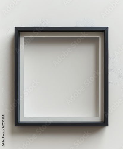 empty picture frame on wall