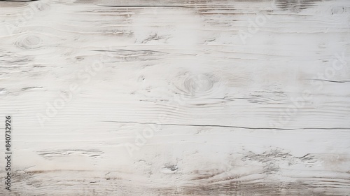 Background texture from a plank of white wood with grain and patterns photo