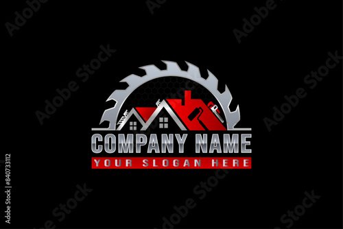   Home Repair, Roofing, Handyman Logo Graphic design
