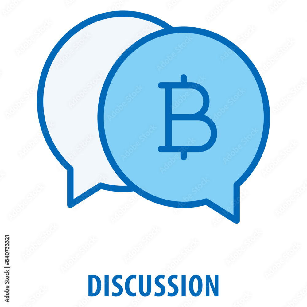 Fototapeta premium Discussion Icon simple and easy to edit for your design elements