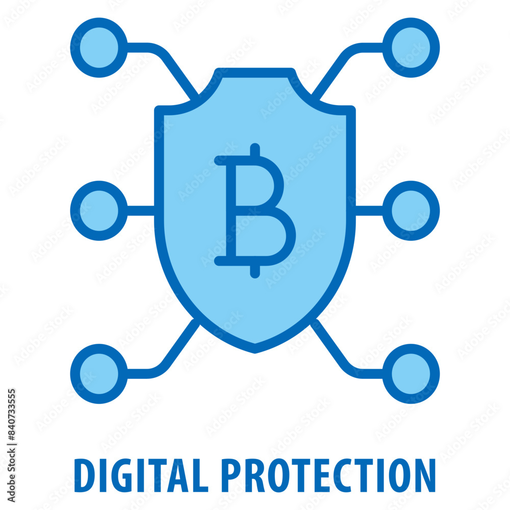 Digital Protection Icon simple and easy to edit for your design elements Digital Protection Icon simple and easy to edit for your design elements