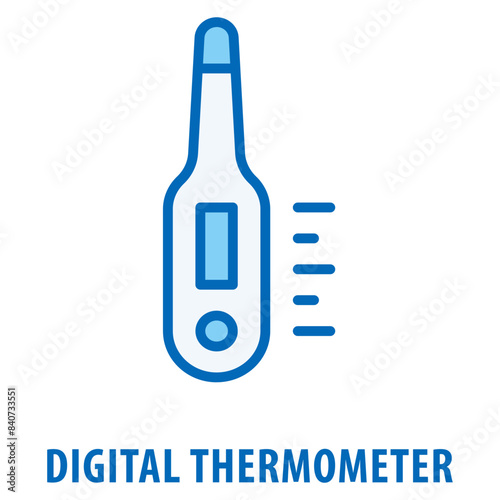 Digital Thermometer Icon simple and easy to edit for your design elements