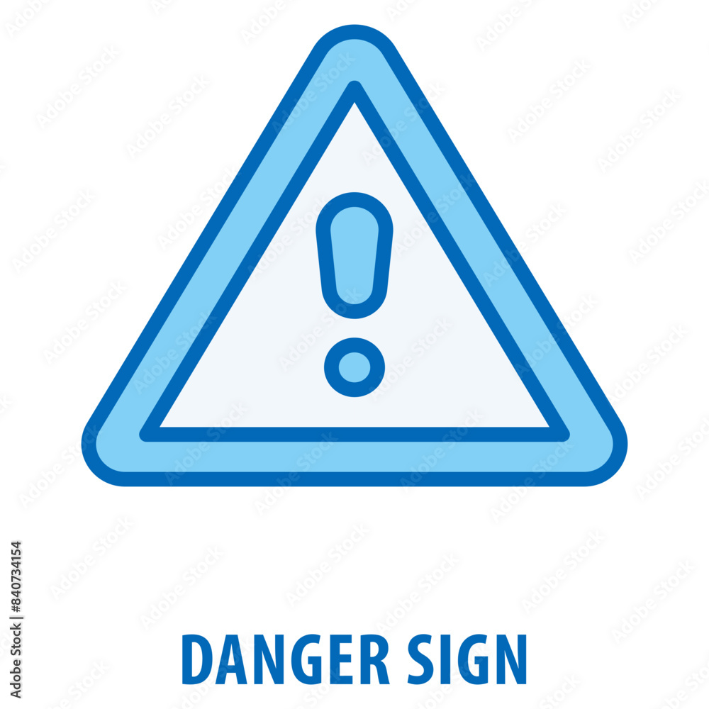 Danger Sign Icon simple and easy to edit for your design elements Danger Sign Icon simple and easy to edit for your design elements