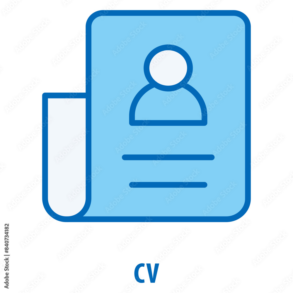 CV Icon simple and easy to edit for your design elements CV Icon simple and easy to edit for your design elements