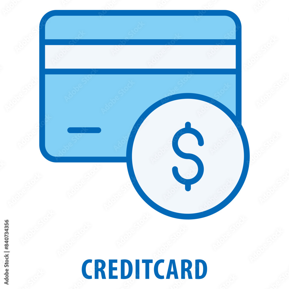 Creditcard Icon simple and easy to edit for your design elements Creditcard Icon simple and easy to edit for your design elements