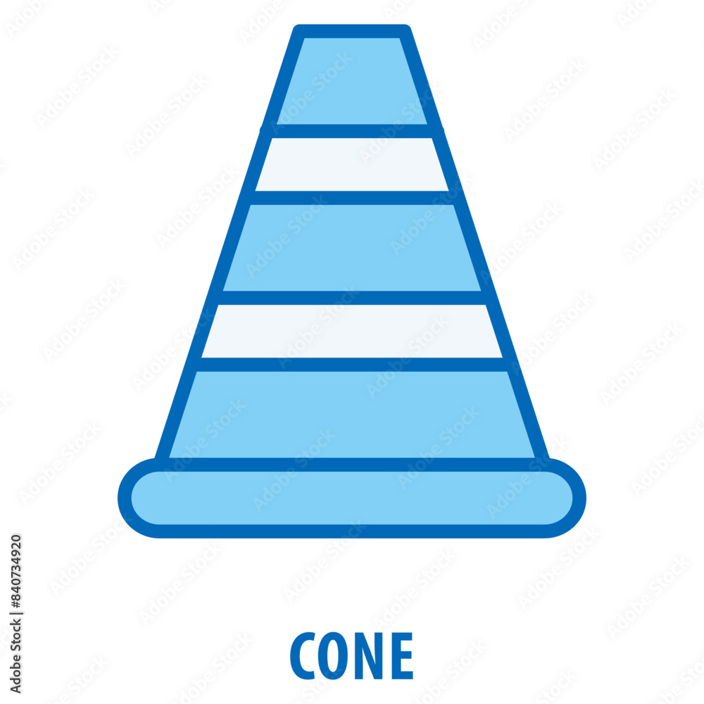 Cone Icon simple and easy to edit for your design elements