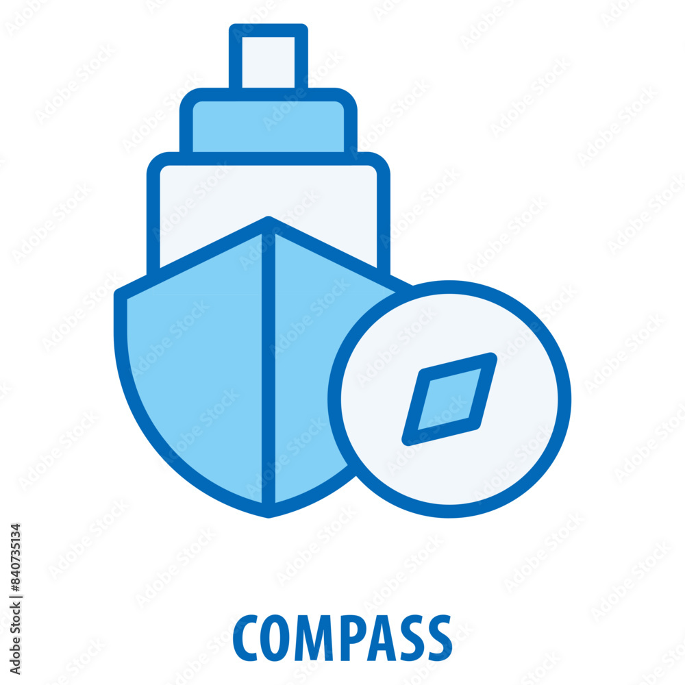 Compass Icon simple and easy to edit for your design elements Compass Icon simple and easy to edit for your design elements