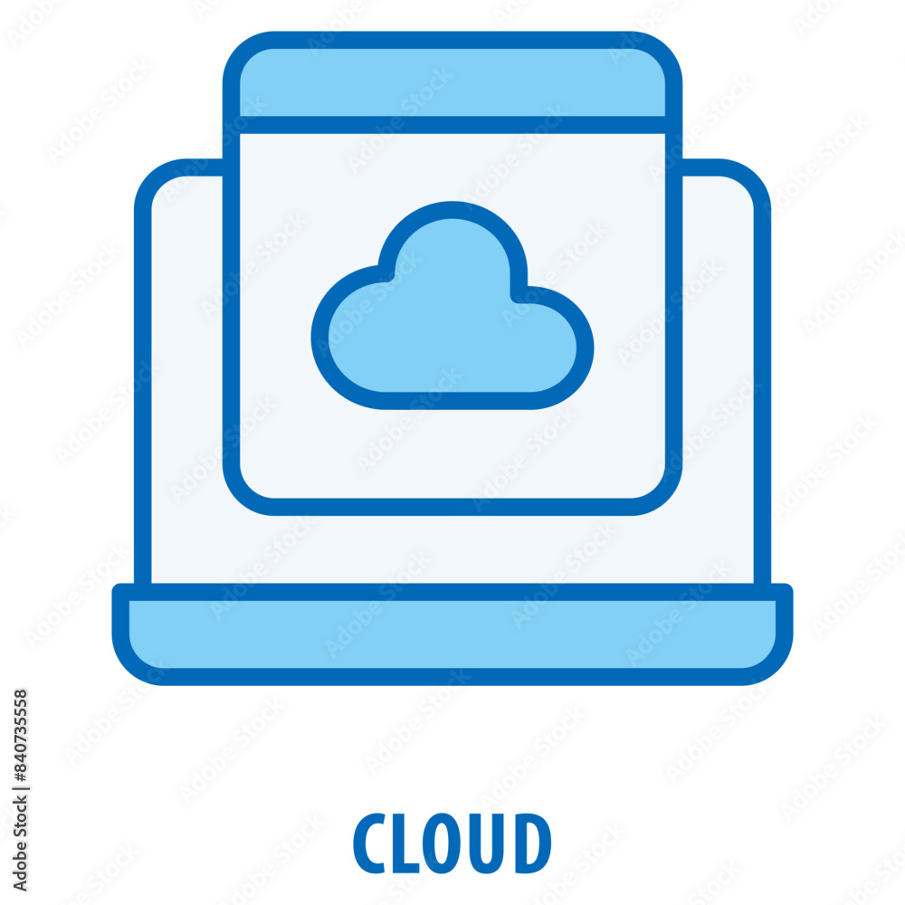 Cloud Icon simple and easy to edit for your design elements Cloud Icon simple and easy to edit for your design elements