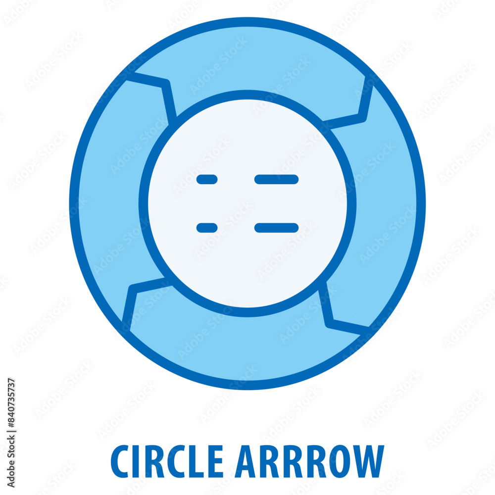 Fototapeta premium Circle Arrrow Icon simple and easy to edit for your design elements