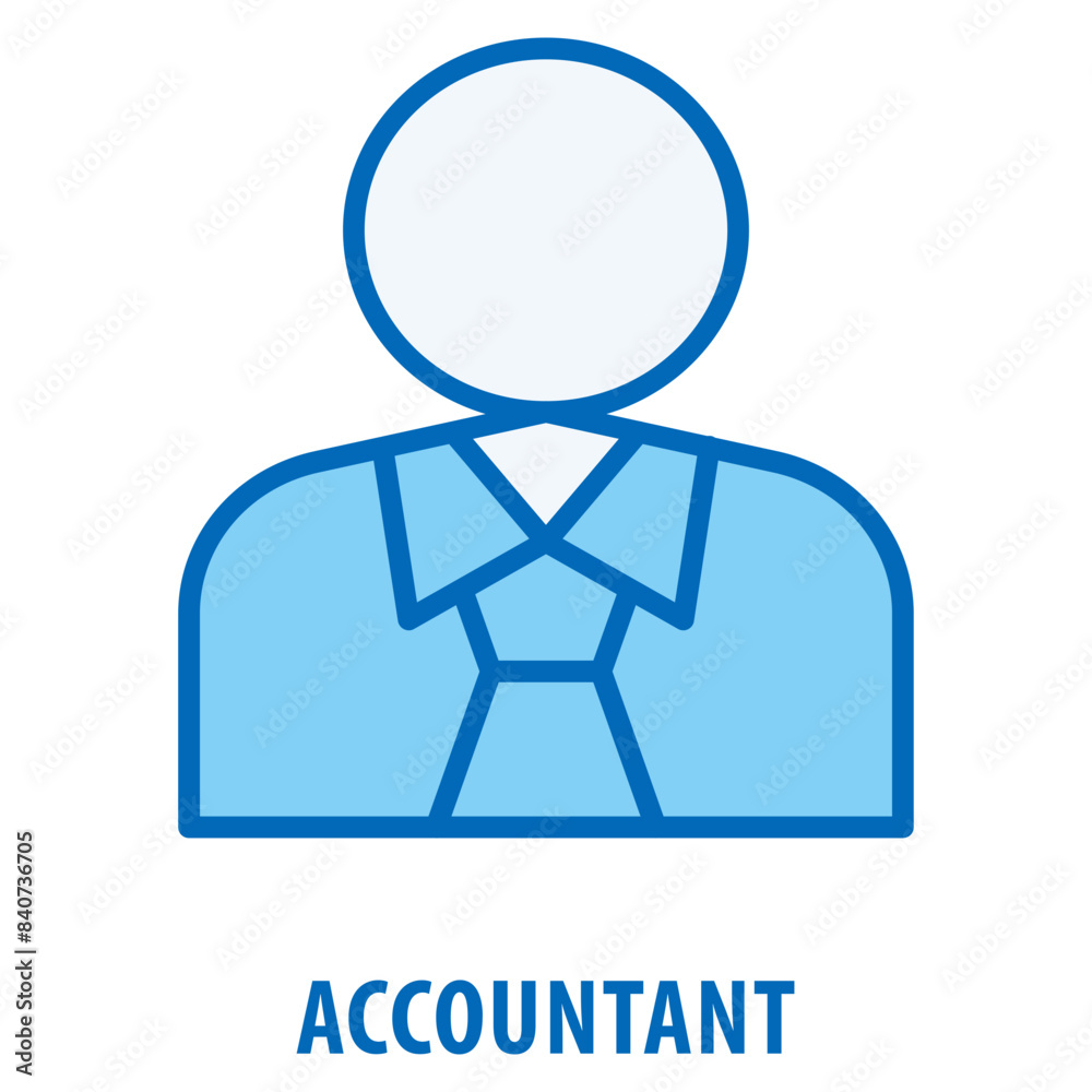 Obraz premium Accountant Icon simple and easy to edit for your design elements