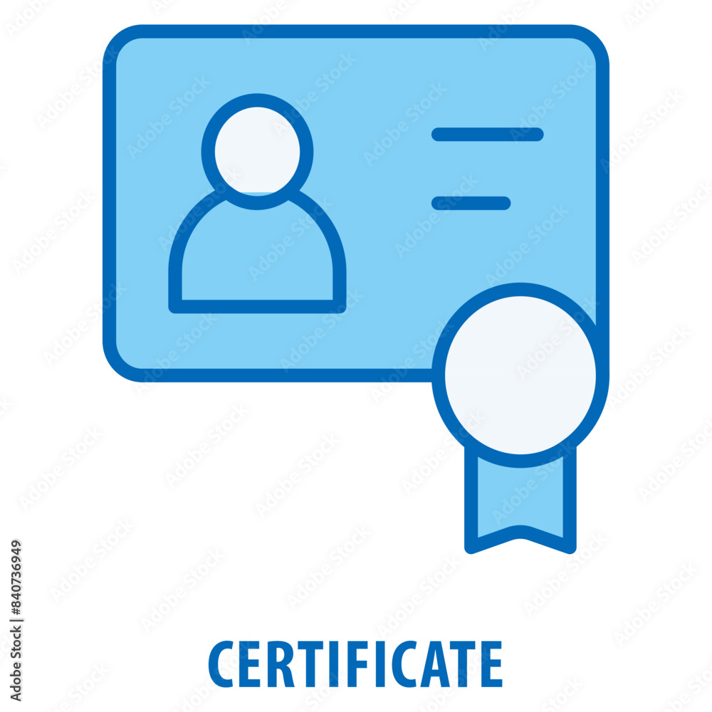 Certificate Icon simple and easy to edit for your design elements Certificate Icon simple and easy to edit for your design elements