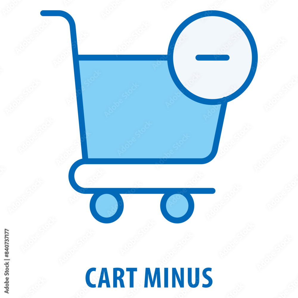 Cart Minus Icon simple and easy to edit for your design elements Cart Minus Icon simple and easy to edit for your design elements