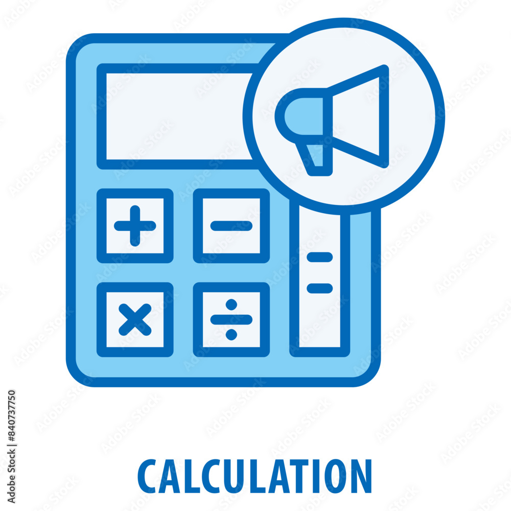 Fototapeta premium Calculation Icon simple and easy to edit for your design elements