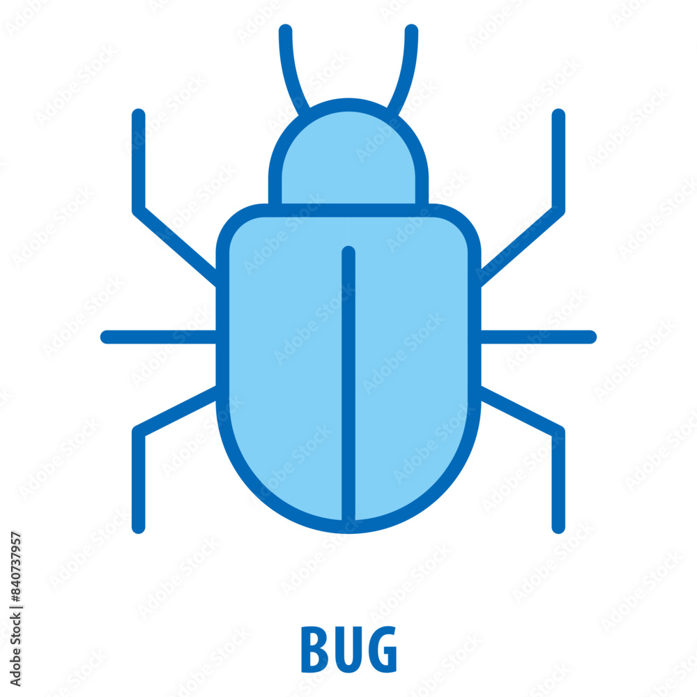 Bug Icon simple and easy to edit for your design elements Bug Icon simple and easy to edit for your design elements
