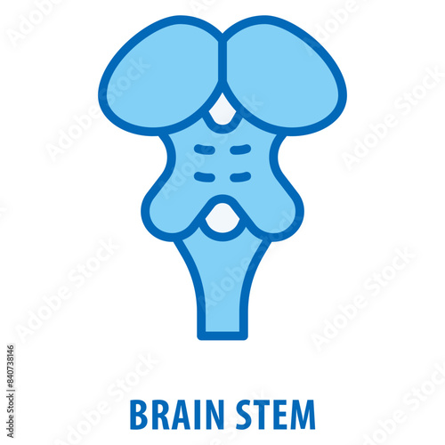 brain stem Icon simple and easy to edit for your design elements