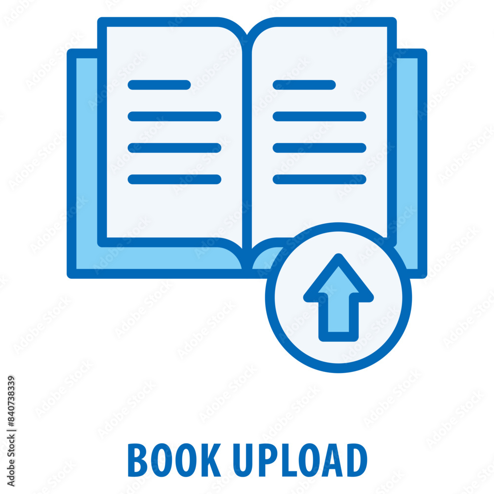 Book Upload Icon simple and easy to edit for your design elements Book Upload Icon simple and easy to edit for your design elements