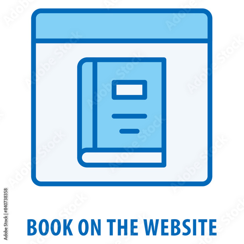 book on the website Icon simple and easy to edit for your design elements