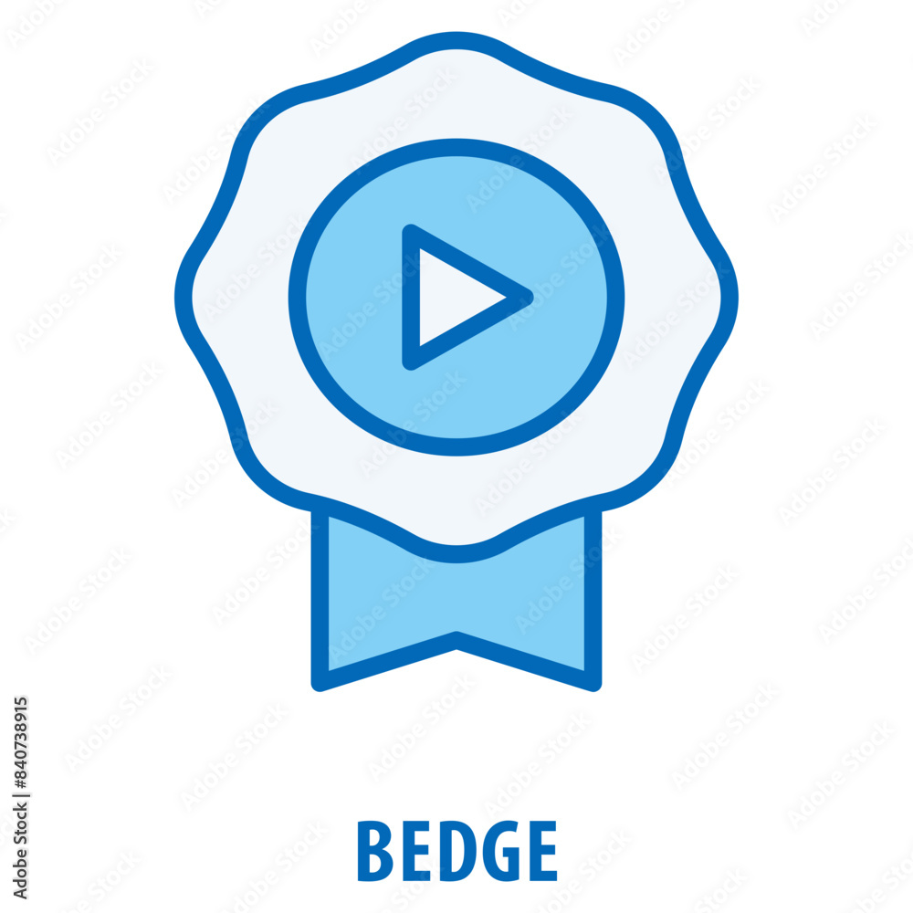 Bedge Icon simple and easy to edit for your design elements Stock ...