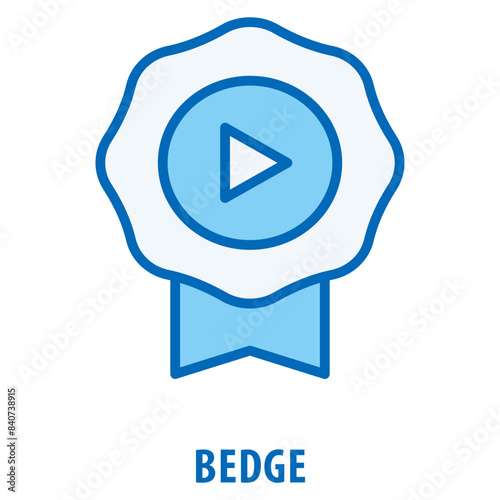 Free Download Bedge Icon simple and easy to edit for your design elements - GFXLoad