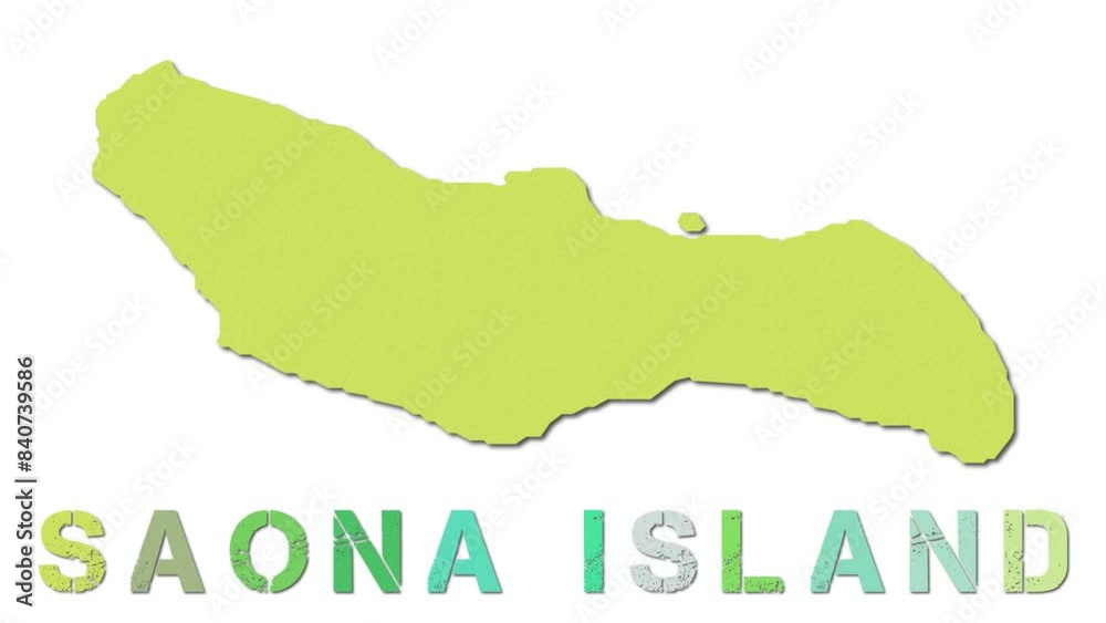 Saona Island Map With Paper Regions Animated Island Map Growing From 1000 F 840739586 