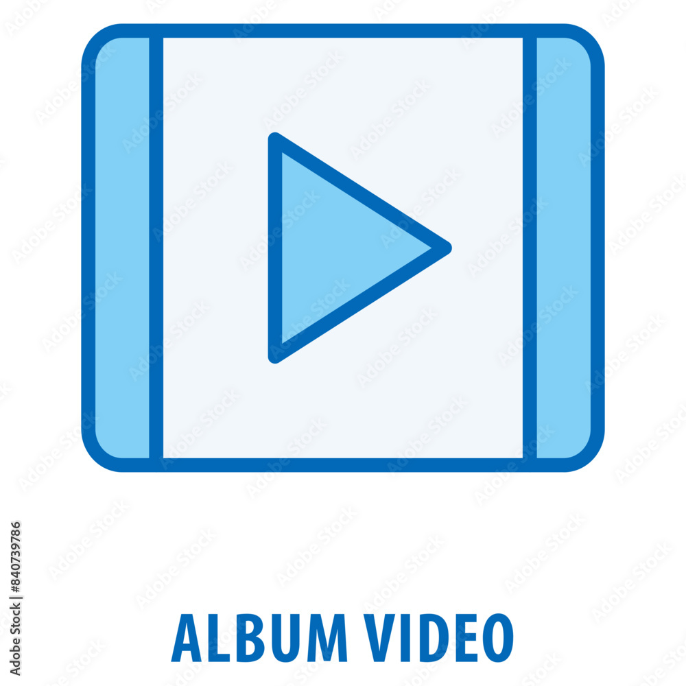 Album Video Icon simple and easy to edit for your design elements Album Video Icon simple and easy to edit for your design elements