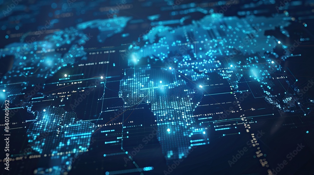Digital planet Earth with global network and data transmission. Design for every purpose. Digital planet Earth with global network and data transmission. Design for every purpose.
