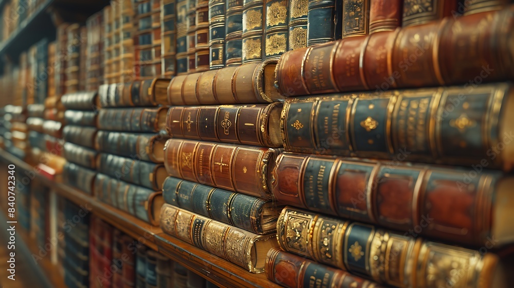 old books in a library old books in a library