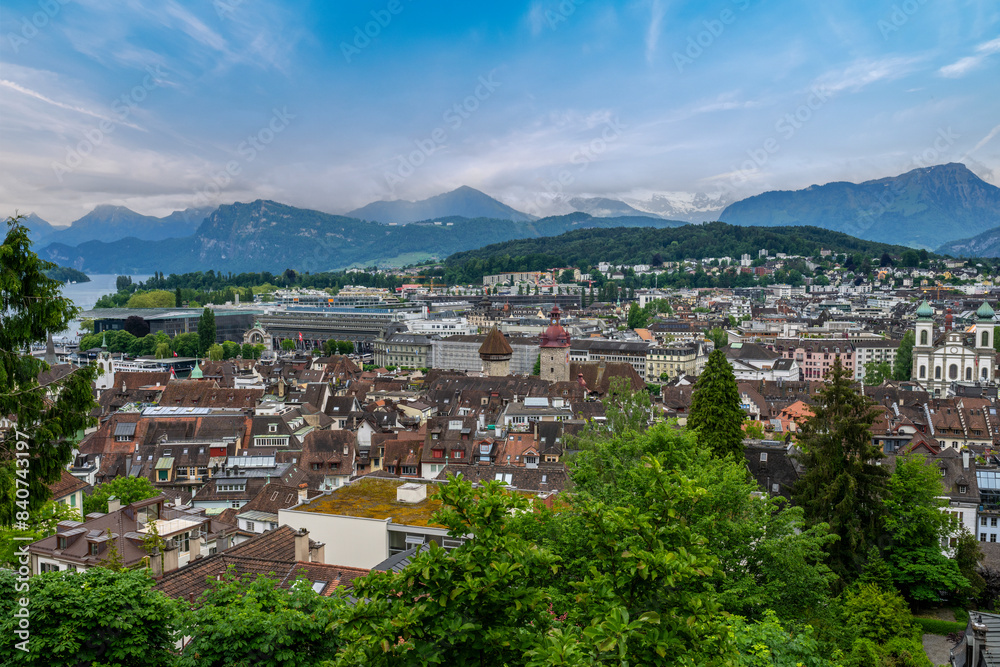 Obraz premium Historic city center of Lucerne