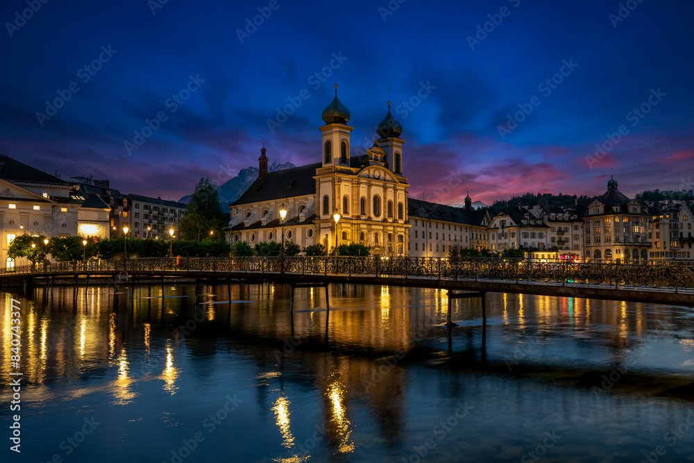 Jesuitenkirche Church in the city center of Lucerne, Switzerland Jesuitenkirche Church in the city center of Lucerne, Switzerland
