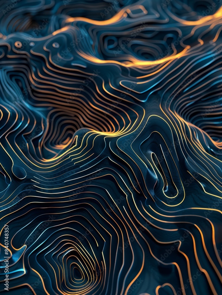 Abstract organic lines as wallpaper texture background hyper realistic 