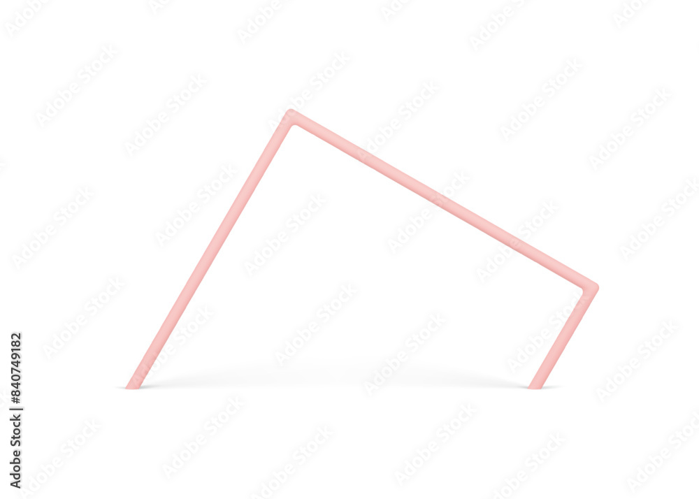 Abstract pink angled arch column geometric basic foundation expo presentation 3d realistic vector Abstract pink angled arch column geometric basic foundation expo presentation 3d realistic vector