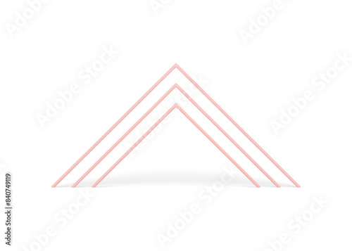 Corner arch level column geometric base foundation for expo presentation advertising vector