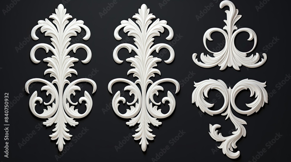 black and white ornament black and white ornament