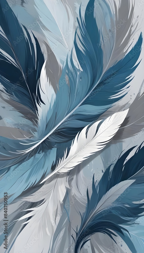 Swirling patterns of gray white and blue Swirling patterns of gray white and blue