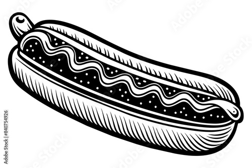 Hot dog illustration