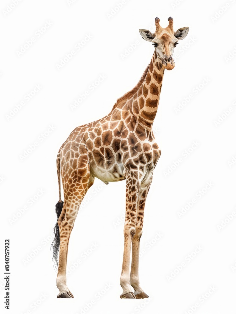 giraffe isolated on white background hyper realistic giraffe isolated on white background hyper realistic